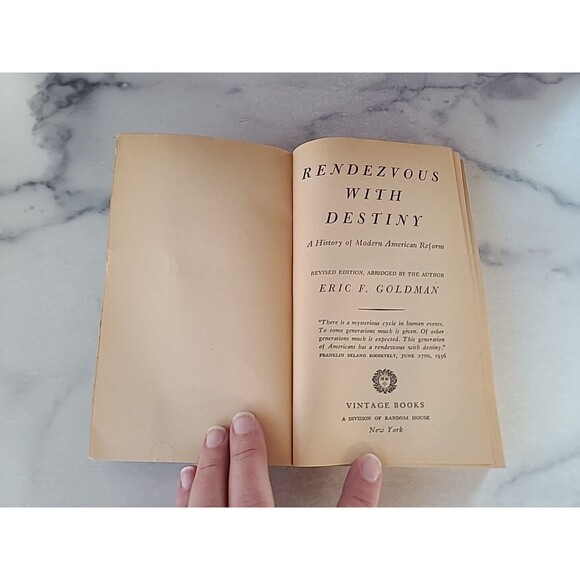 Rendezvous With Destiny By Eric F. Goldman Paperback - Picture 3 of 10